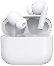 Wireless Earbuds Bluetooth 5.1 TWS Earphones Full Touch Control Headphones Built-in Microphone Immersive Sound Quality Ensure Fast Stable & Connection Smart LED Headset Sports Bud (White)