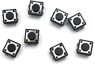 Electronic Spices NO switch 11x11x4.3MM 4PIN Tactile Tact Push Button Micro Switch Direct Plug-in Self-Reset DIP Top Copper pack of 20