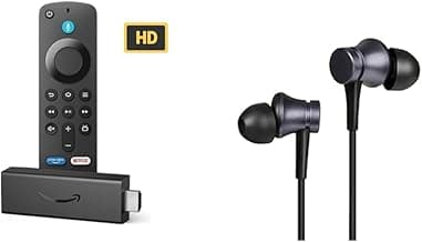 AmazonFire TV Stick HD and Xiaomi Wired in-Ear Earphones Combo