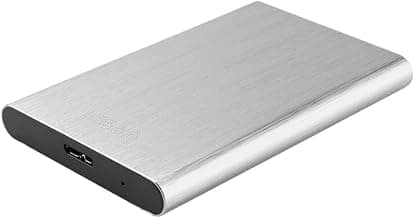 1TB Portable External Hard Drive USB 3.0 Compatible with Tablets and 2.5 Inch Devices Metal Plug and Play(Silver)