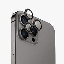 XMART Camera Lens Ring Protector Aluminium compatible with Apple Iphone 15 Pro/ 15 Pro Max-Natural Titanium