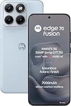 Motorola Edge 70 Fusion (Pantone Country Air, 8GB RAM, 128GB Storage) | 6.78" 1.5K 144Hz AMOLED Display | Snapdragon 7s Gen 4 | 50MP Sony LYTIA 710 OIS | 32MP Selfie | 7000mAh | 68W TurboPower |