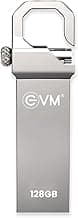 EVM EnStore 128GB USB 2.0 High-Capacity Durable Metal Flash Drive | Dependable 15MB/s Read|Rugged Premium Metal Body | Seamless Plug & Play | Laptop Desktop Car Stereo |10 Years Warranty (EVMPD/128GB)