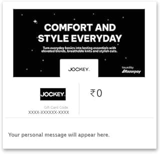Jockey | Flat 12% Off | E-Gift Card | Instant Delivery | Valid for online purchases | 1 year Validity