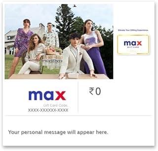 Max |Flat 6% off | E-Gift Card | Instant Delivery | Valid for in-store purchases