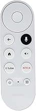 marmanCompatible with Google Cromecast Remote Suitable for G9N9N Smart 4K Tv Snow Streaming Media Player with Voice Command - Pairing Required
