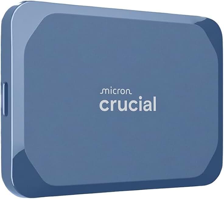Crucial 2TB X9 Pro Portable SSD USB 3.2 Gen 2 Ultra Compact External Drive (Navy Blue, Edition 4)
