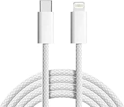 USB-C to Lightning Charging Cable, White, MFi Certified, compatible with iPhone 14 13 12 11 Pro Max XR XS X 8 7 6 Plus SE, iPad