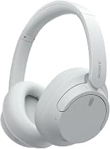 Sony WH-CH720N Active Noise Cancellation Wireless Bluetooth Over Ear Headphones with Mic, Adaptive Sound Control, Quick Charge, Up to 35Hrs Battery, Customized EQ- White