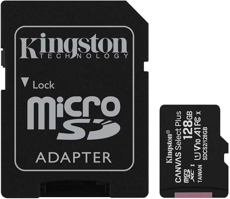 Kingston 128GB Canvas Go! Plus MicroSDXC 170MB/s Read UHS-I U3 V30 A2 for 4K Cameras - High Frame-Rate 4K (Rev 3)