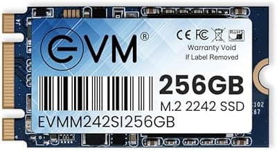 EVM 256GB M.2 SATA III SSD 2242 | Internal Solid State Drive | 520MB/s Read | 400MB/s Write | High Speed Storage | Shock Resistant | Laptop & Desktop Compatible | 5 Year Warranty (EVMM242/256GB)