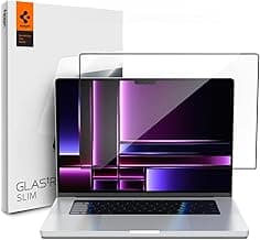 SpigenGlas.tR Slim Tempered Glass Screen Protector Guard for MacBook Pro 16 inch (M5 Pro, M5 Max 2026 / M5 2025 / M4 2024 / M3, M3 Pro, M3 Max 2023, M2 Series) [1 Pack]
