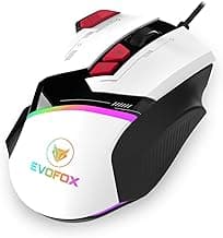EvoFox Blaze Ultra Value 8 Button Programmable Gaming Mouse with 1000Hz Polling Rate | Gaming Grade DPI 200 to 12800 | Ultra-Responsive 7000fps | RGB Lights with Music sync Mode | Windows Software