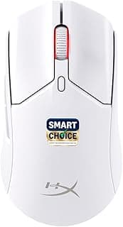 HyperX Pulsefire Haste 2 Smartchoice Dual Wireless RGB Gaming Mouse, Upto 26K DPI, HyperX 26K Sensor, 61g Ultra Lightweight, 100 Hr Battery Life, 1K Hz Polling Rate, 24 Months Warranty-White [6N0A9AA]
