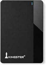 KINGSTER 1TB Portable External Hard Drive, Up to 145 MB/s, USB 3.0 2.5-Inch HDD, Ultra-Slim Plug & Play Backup Drive for Windows PC, Laptop and Mac, 1-Year Warranty, Black