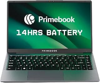 Primebook 2 Pro (2026) | 8GB RAM, 128GB UFS Storage | 14.1-Inch FHD IPS Display | 14 Hours Battery | MediaTek Helio G99 | Android 15 (PrimeOS 3.0) | Backlit Keyboard | in-Built AI (Gray)