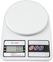 Digital Kitchen Weighing Scale 10 kg, Electronic Weight Machine with LCD Display for Baking, Cooking, Food & Diet, SF-400/A121