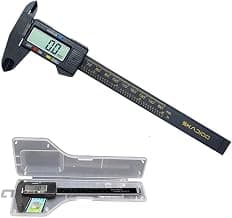 SKADIOO Plastic Vernier caliper, Digital vernier caliper, Vernier caliper 6 inch, Electronic Gauge Micrometer, with LED Screen