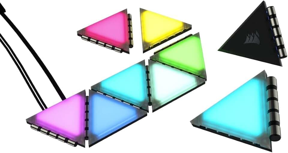 Nanoleaf 9-Panel Smarter Kit Shapes Hexagons Smarter Kit Modular RGB LED Wall Light Panels - Touch Reactive Interactive Games (Rev 4)