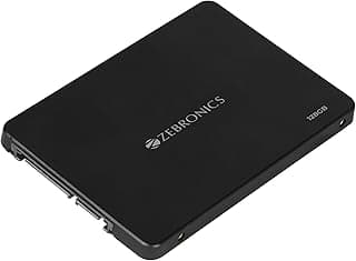 ZEBRONICS 128GB SSD, 2.5 Inch Internal Drive, 550MB/s Read & 500MB/s Write, Faster Than HDD, Low Power Consumption, Silent Operation, S.M.A.R.T Support, High Performance Storage (SD13A)