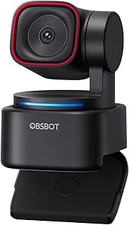 OBSBOT Tiny 3 Lite 4K AI PTZ Webcam with Spatial Audio, Tri-Mic, Voice Control & AI Tracking, 1/2” Sensor, HDR, 1080p@120FPS | Webcam for PC, Laptop, Streaming & Meetings | 2 Year Warranty