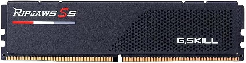 G.Skill Ripjaws S5 (Intel XMP) 16GB (1 x 16GB) DDR5 5600Mhz CL 40-40-40-89 1.20V Desktop Memory RAM F5-5600J4040C16GX1-RS5K (Black)