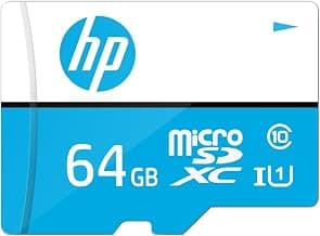 HP 64GB MicroSD Memory Card | SDXC mx310 Class 10 | UHS-I, U1 Card | Upto 100MB/s R | Compitable with Smartphones, Camera, CCTV | Memory Card