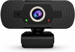 Full HD 1080P Webcam for PC & Laptop | USB Plug and Play Web Camera with Built-in Noise Cancellation Microphone | Online Classes, Video Conferencing & Streaming (Black)