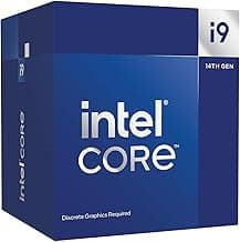 Inteli9 14900F CPU 4.3GHz (5.8GHz Turbo) 14th Gen LGA1700 24-Cores 32-Threads 68MB 65W Graphics Card Required Retail Raptor Lake with Fan