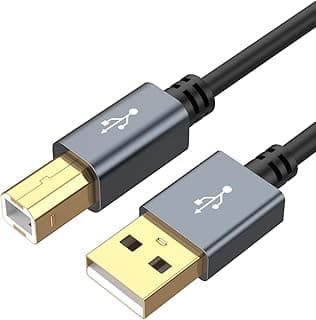 CableCreation USB Printer Cable, USB 2.0 A Male to B Male Scanner Cord