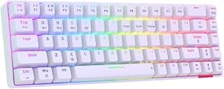 Portronics Hydra 10 Mechanical Wireless Gaming Keyboard with Bluetooth 5.0 + 2.4 GHz, RGB Lights 16.8 Million Colors, Type C Charging, Compatible with PCs, Smartphones and Tablets(Brown)