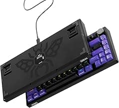 Kreo Hive 65 Wired Mechanical Gaming Keyboard | 65% Layout | Gasket Mount | Metal Volume Knob | Pre-Lubed Linear Switches | RGB Backlit | Type-C | Mac & Windows Mode