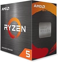 AMD 5000 Series Ryzen 5 5500 Desktop Processor 6 cores 12 Threads 19 MB Cache 3.6 GHz Upto 4.2 GHz AM4 Socket 500 Series Chipset (100-100000457BOX)