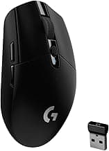 Logitech G304 Lightspeed Wireless Gaming Mouse, Hero Sensor, 12,000 DPI, Lightweight, 6 Programmable Buttons, 250h Battery Life, On-Board Memory, Compatible with PC/Mac - Black