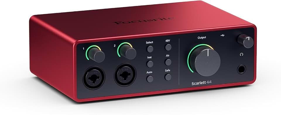 Focusrite Scarlett 2i2 4th Gen USB Audio Interface - Streamer Deluxe Edition (Ver 4)