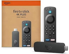 AmazonFire TV Stick 4K Plus (newest model), Alexa Voice Search, Cinematic 4K streaming with HDR10+, Wi-Fi 6, Dolby Vision/Atmos