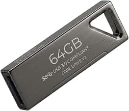 USB 3.0 Flash Drive with 64GB Capacity | High Speed Metal Pen Drive for Laptop, PC, Smart TV, and Car Audio System | Portable USB Memory Stick for Storage Purposes (1)