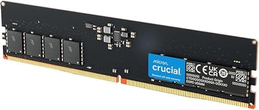 Crucial RAM 32GB DDR5 4800MHz CL40 Desktop Memory CT32G48C40U5
