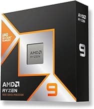 AMD Ryzen 9 9900X3D Desktop Processor with Integrated Radeon Graphics, 12 cores 24 Threads 128MB Cache Base Clock 4.4 GHz Up to 5.5GHz AM5 Socket System Memory DDR5 Up to 5600 MT/s - 100-100001368WOF