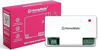 HomeMate WiFi 4 Node Smart Switch | No Hub Required | Retro Fit with Manual Control | Home Automation | Works with Amazon Alexa, Google Assistant & Siri