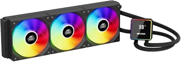 Ant Esports ICEStorm 360 AIO Liquid Cooler|Intel® LGA1851, AMD® AM5|High-Performance FAN 2000 RPM, 89 CFM|Magnetic Temperature Monitoring Display|3 Year Warranty