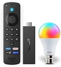 AmazonFire TV Stick HD and Wipro 9W LED Smart Color Bulb Combo