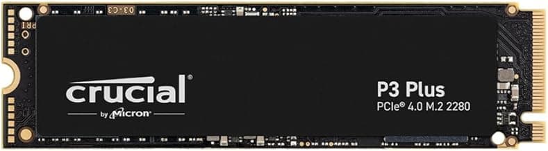 Crucial P3 Plus 1TB PCIe 4.0 3D NAND NVMe M.2 SSD, up to 5000MB/s - CT1000P3PSSD8