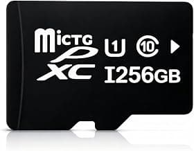 256GB High-Capacity TF Memory Card | Micro Memory Card for Smartphone, Tablet, Action Camera, Dash Cam & CCTV | Storage Expansion
