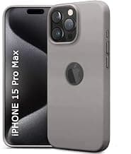 TheGiftKartLiquid Silicone Back Cover Case for iPhone 15 Pro MAX | Soft Micro-Fibre Lining Inside | Camera & Screen Protection | Shockproof Back Cover for iPhone 15 Pro MAX