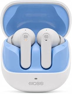 MOSS Echo Whisper TWS, 60H Battery, ANC, Quad Mic ENC, 10mm Drivers, Bluetooth v6, Dual Pairing, Low Latency, Dual EQ, Touch Control, IPX5 Water Resistant