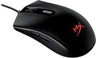 HyperX Pulsefire Core RGB USB Gaming Mouse, Up to 6200 DPI, Pixart 3327 Optical Sensor, 87gm Lightweight, 20Mn Clicks, 7 Programmable Buttons, 1K Hz Polling Rate, 24 Months Warranty - Black [4P4F8AA]