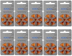 FCS Size P13 Hearing Aid Battery Zinc Air Mercury-Free (10 Strip Total 60 Batteries)