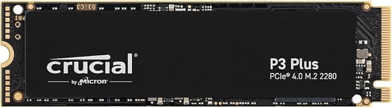 Crucial P3 Plus 2TB PCIe 4.0 3D NAND NVMe M.2 SSD, up to 5000MB/s - CT2000P3PSSD8