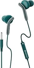 ZEBRONICS BRO 3.5mm Wired Earphones, in-Line MIC, Deep Bass, 1.2m Strong and Long Lasting Cable, Light Weight, Compatible with Mobile | Tablet | Laptop (Green)